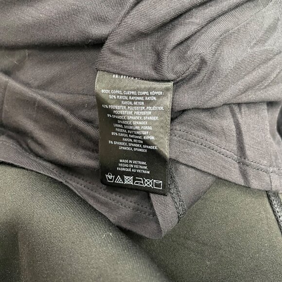 Maeve Womens Black Sleeveless Fit & Flare Zip-Back Knit Dress Sze M - Picture 6 of 7